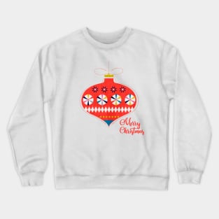 Merry Christmas retro bauble Crewneck Sweatshirt